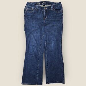 📦Lane Bryant Jeans Women's 16 Average Distinctly Boot Stretch Denim Dark Blue📦